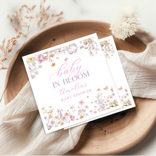 Baby In Bloom Wildflower Baby Shower Servietten