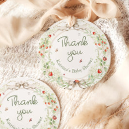 Baby in Bloom Wildflower Baby Shower Thank You Geschenkanhänger