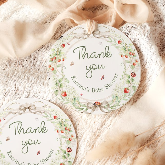 Baby in Bloom Wildflower Baby Shower Thank You Geschenkanhänger (Von Creator hochgeladen)