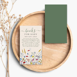 Baby in Bloom Wildflower Meadow Baby Shower Begleitkarte