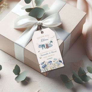 Baby in Bloom Wildflower Wäscheleine Baby Shower Geschenkanhänger