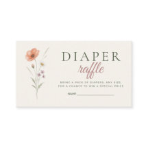 Baby in Bloom Wildflower-Windel-Raffle-Karte