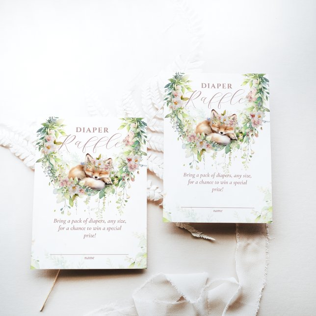 Baby in Bloom Woodland Floral Baby Duschtablett Begleitkarte (Von Creator hochgeladen)