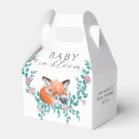 Baby in Bloom Woodland Fox Greenery Baby Shower