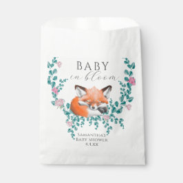 Baby in Bloom Woodland Fox Greenery Baby Shower Geschenktütchen