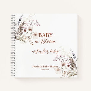 Baby in Bloom wünscht sich ein Baby Spiral Noteboo Notizbuch