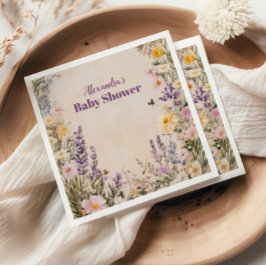 Baby in Bloush Blush Spring Bloral Baby Dusche Serviette