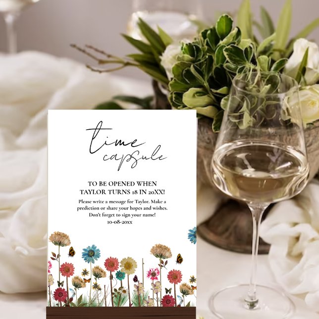 Baby in blühender Blume Baby Time Kapselunterschri Poster (Von Creator hochgeladen)