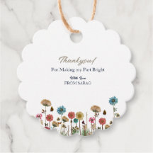 Baby in blühender Blume Babydusche Danke