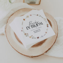 Baby in blühender Wildblume Babydusche Serviette