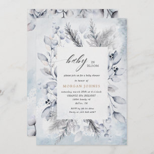 Baby in blühender Winter Blütendusche einladen