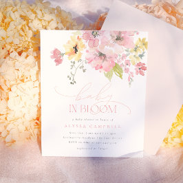 Baby in Blush Rosa Budget Bloral Baby Dusche