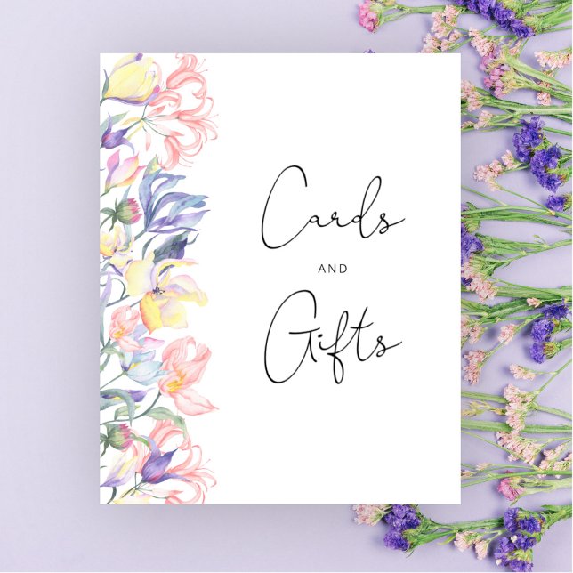 Baby in Blüte Babydusche Karten und Geschenke Poster (Von Creator hochgeladen)