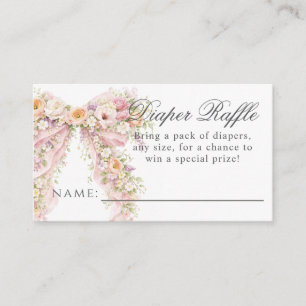 Baby in Blüte Floral Bogen Mädchen Baby Shower Win Begleitkarte