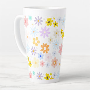 Baby in Blüten Pastell-Blumen Retro-Baby-Party Milchtasse