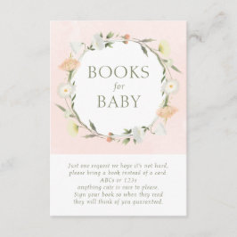 Baby in Blütendusche Bücher für Baby Begleitkarte