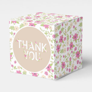 Baby in Blütendusche Rosa Vintage Blume Mädchen Geschenkschachtel