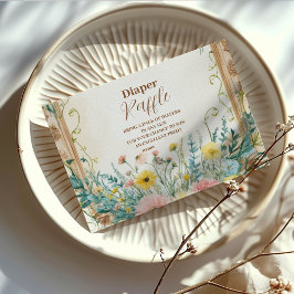 Baby in Blütenrot und Aquamariner Frühjahrspülung Begleitkarte