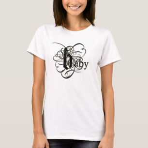 Baby in den extravaganten Buchstaben - so elegant T-Shirt