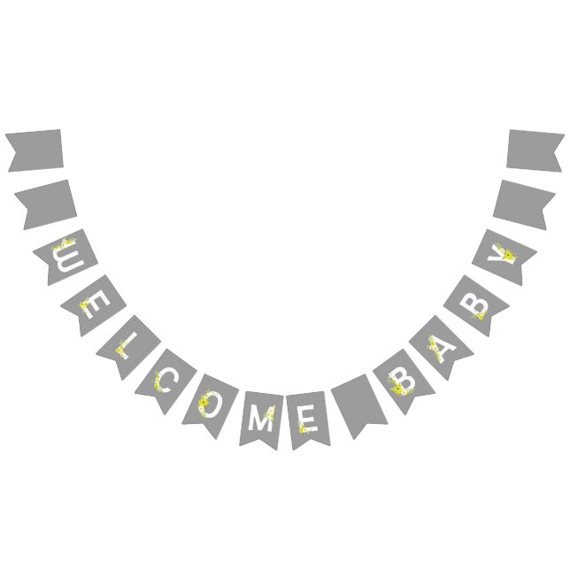 Baby in der Blütendusche Wimpelkette (Alle)