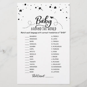 Baby In der ganzen Welt mit Babydusche