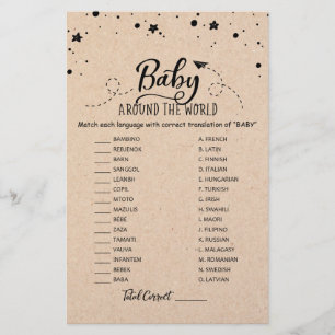 Baby In der ganzen Welt mit Babydusche