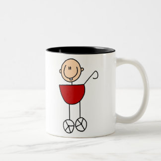 Baby in der Wagen-Tasse Zweifarbige Tasse