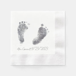 Baby Ink Foot Drucke Serviette