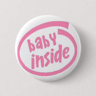 Baby innerhalb des Knopfes - Rosa Button