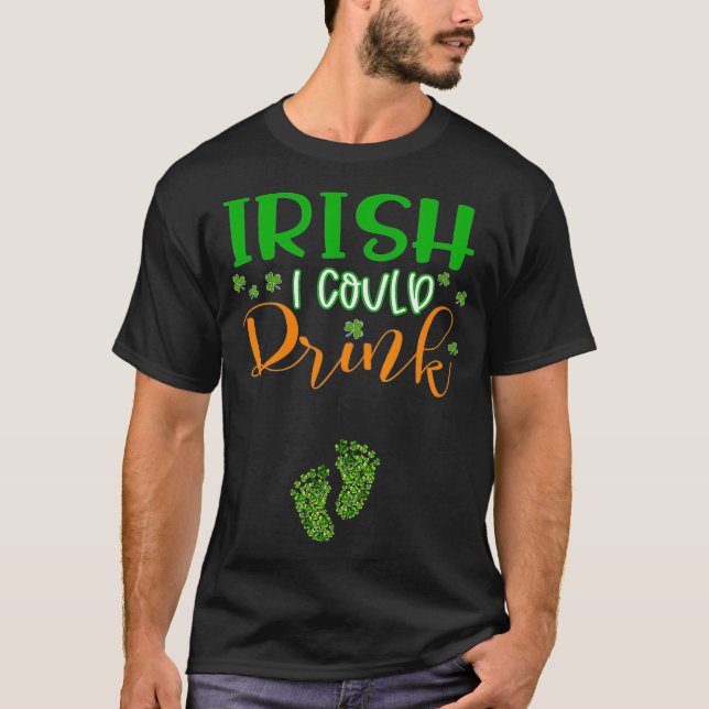 Baby Irish I Konsument Pregnancy St Patricks T-Shirt (Vorderseite)