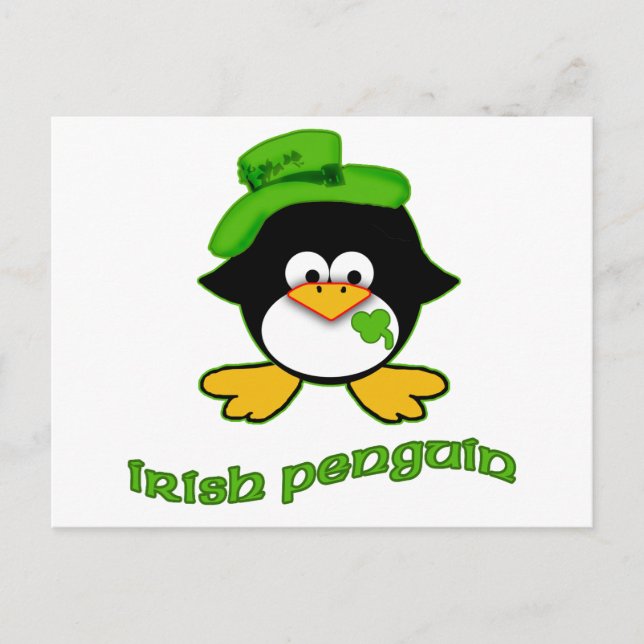 Baby Irish Penguin Postkarte (Vorderseite)