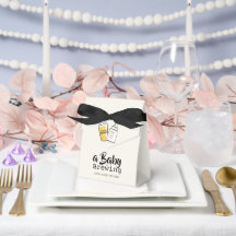 Baby is Brewing Beer Baby Bottle Beige Baby Shower