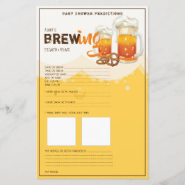 Baby is Brewing - Beer - Shower Games Vorhersagen