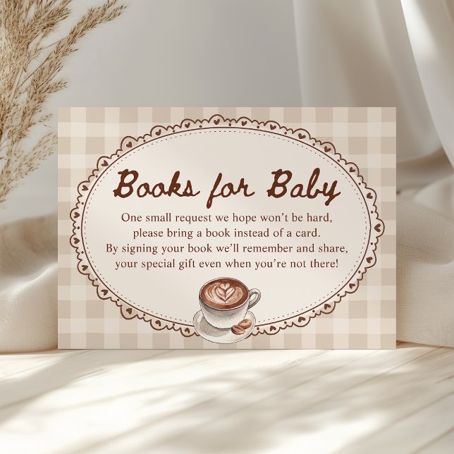 Baby is Brewing Coffee Baby Shower Books for Baby Begleitkarte (Von Creator hochgeladen)