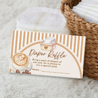 Baby Is Brewing Coffee Baby Shower Diaper Rüsche  Begleitkarte