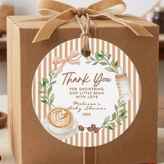 Baby Is Brewing Coffee Baby Shower Thank You Geschenkanhänger