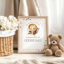 Baby is Brewing Coffee Bean Thema Baby Shower Bar