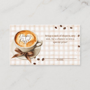 Baby is Brewing Coffee Bean Thema Baby Shower Begleitkarte