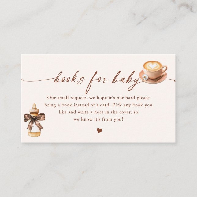 Baby Is Brewing Coffee Books For Baby Begleitkarte (Vorderseite)