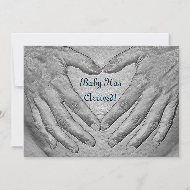 Baby ist angekommen karte (Vorderseite)