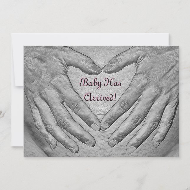 Baby ist angekommen karte (Vorderseite)