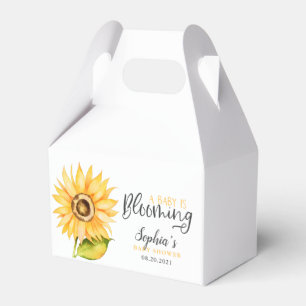 Baby ist blühende Sonnenblume-Dusche Geschenkschachtel