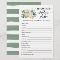 Baby ist Brewing Wer kann Daddys Phrasenspiel been
