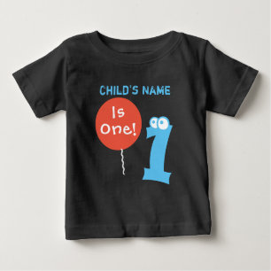 Baby ist eins 1, 1. erster Geburtstag, geben Sie d Baby T-shirt