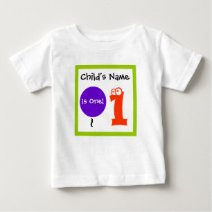 Baby ist eins 1, 1. Geburtstag, T - Shirt