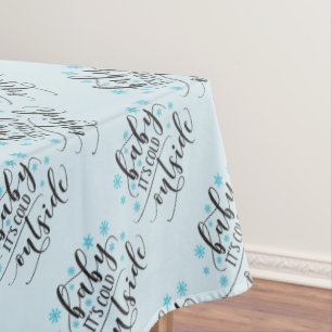 Baby ist es kalte Außenseite Tischdecke