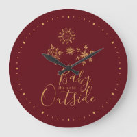 Baby ist es kalte Außenseiten-goldene