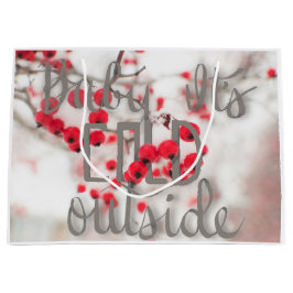 Baby ist es kalte äußere Geschenktasche Große Geschenktüte