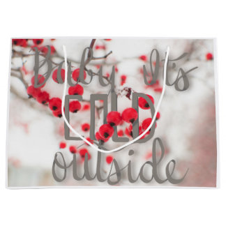 Baby ist es kalte äußere Geschenktasche Große Geschenktüte