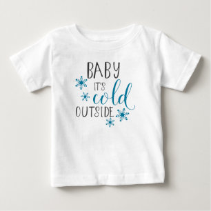 Baby ist es kaltes äußeres Weihnachten T-shirt